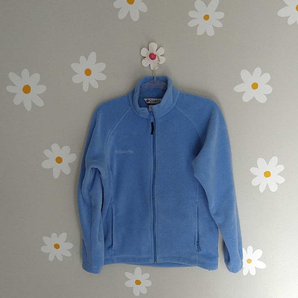 Columbia Sportswear Company Blue Fleece Zip Up Jacket